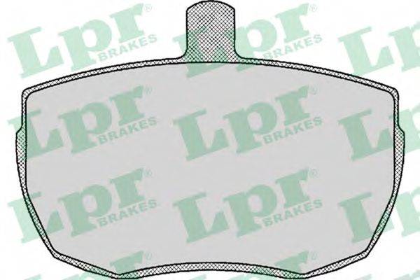 LPR 05P140 Комплект гальмівних колодок, дискове гальмо