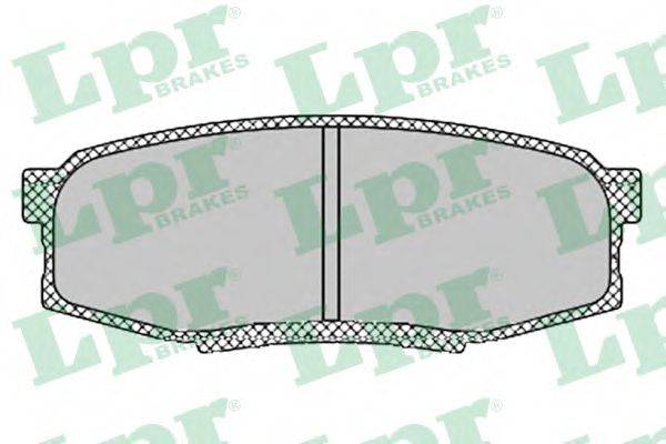 LPR 24653 Комплект гальмівних колодок, дискове гальмо