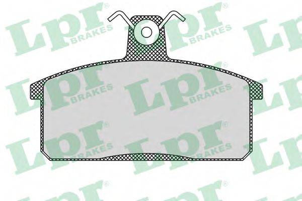 LPR 05P1498 Комплект гальмівних колодок, дискове гальмо