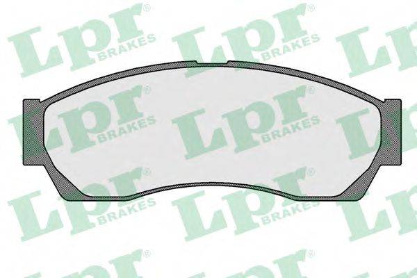 LPR 24555 Комплект гальмівних колодок, дискове гальмо