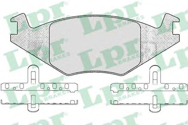 LPR 20889 Комплект гальмівних колодок, дискове гальмо