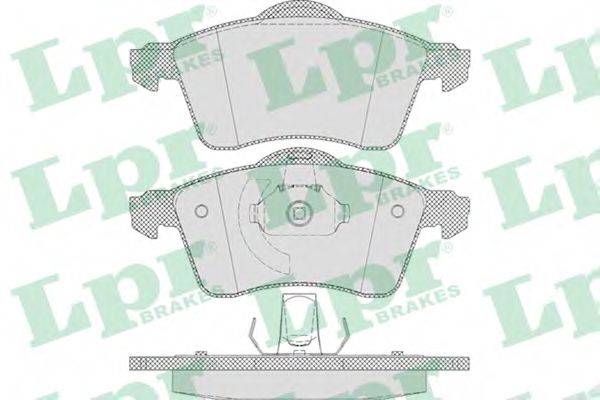 LPR 05P645 Комплект гальмівних колодок, дискове гальмо