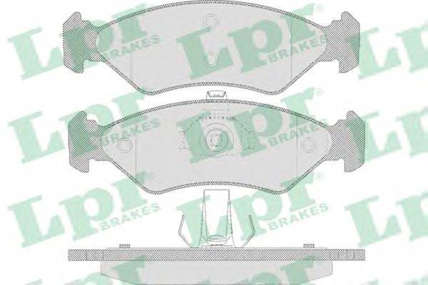 LPR 05P655 Комплект гальмівних колодок, дискове гальмо