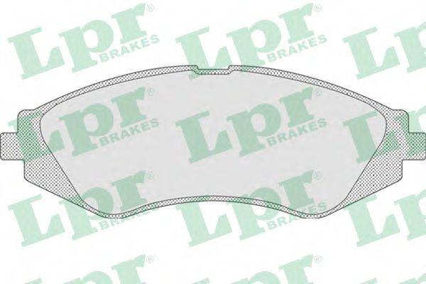 LPR 05P710 Комплект гальмівних колодок, дискове гальмо