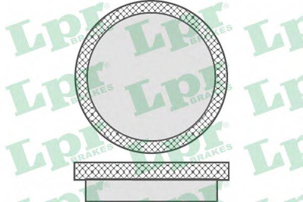 LPR 05P746 Комплект гальмівних колодок, дискове гальмо