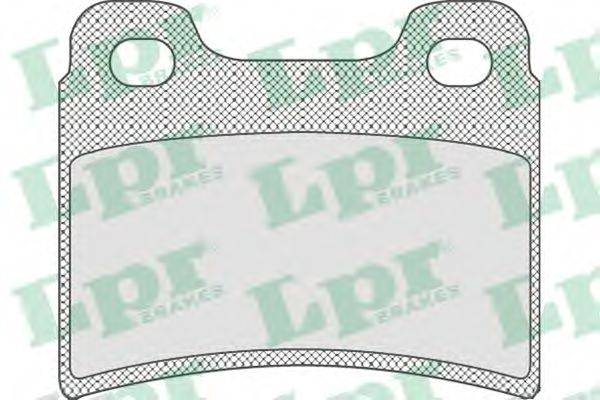 LPR 05P747 Комплект гальмівних колодок, дискове гальмо