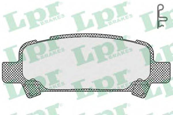 LPR 05P838 Комплект гальмівних колодок, дискове гальмо
