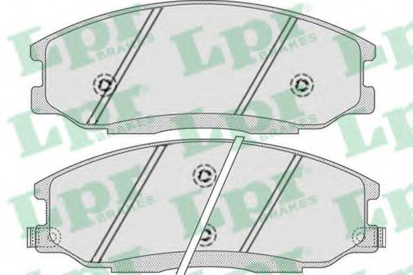 LPR 05P859 Комплект гальмівних колодок, дискове гальмо