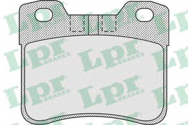 LPR 05P921 Комплект гальмівних колодок, дискове гальмо
