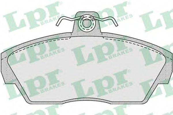 LPR 05P922 Комплект гальмівних колодок, дискове гальмо