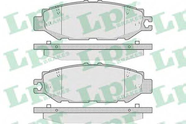 LPR 05P939 Комплект гальмівних колодок, дискове гальмо