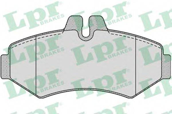 LPR 05P956 Комплект гальмівних колодок, дискове гальмо