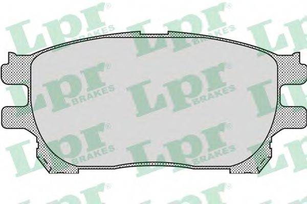 LPR 05P999 Комплект гальмівних колодок, дискове гальмо