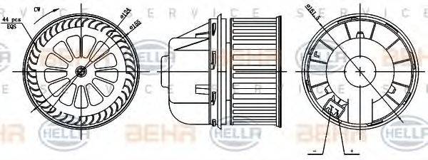 FORD 3M5H 18456 AD Вентилятор салону