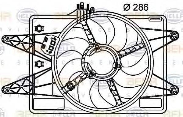 FIAT 51738720 Вентилятор, охолодження двигуна