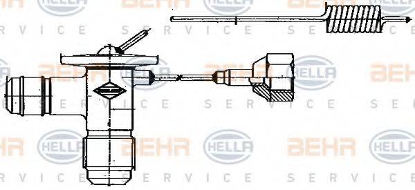 HELLA 8UW351235001 Розширювальний клапан, кондиціонер