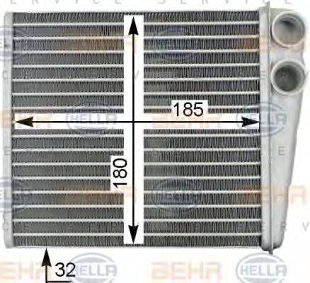 SKODA 1K0819031B Теплообмінник, опалення салону