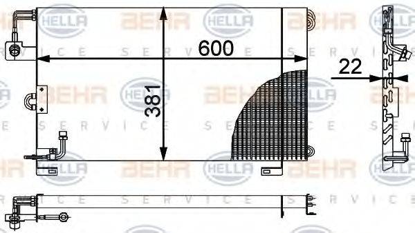 PORSCHE 928.573.011.06 Конденсатор, кондиціонер