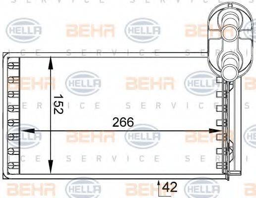 FORD 95NW18B539BB Теплообмінник, опалення салону