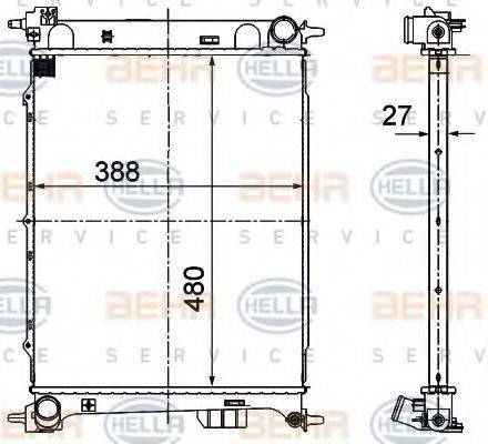 HYUNDAI 25310-1J200 Радіатор, охолодження двигуна