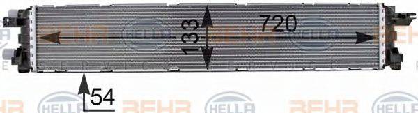 HELLA 8MK376701151 Низькотемпературний охолоджувач, інтеркулер