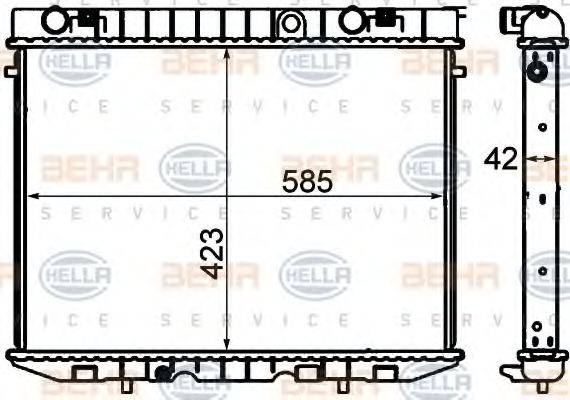 OPEL 91 14 6914 Радіатор, охолодження двигуна