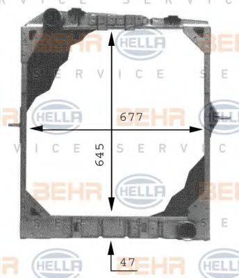 MERCEDES-BENZ 000 501 91 01 Радіатор, охолодження двигуна