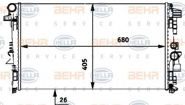MERCEDES-BENZ A 639 501 04 01 Радіатор, охолодження двигуна