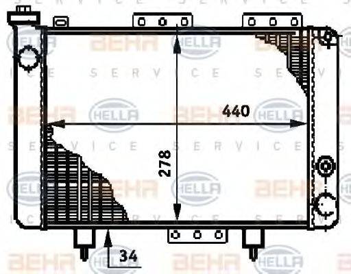 RENAULT 77 01 348 798 Радіатор, охолодження двигуна