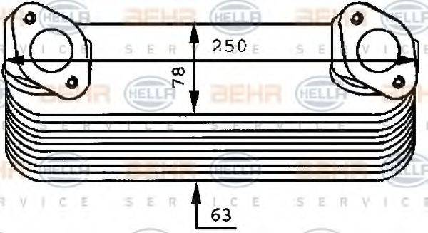 MERCEDES-BENZ A 001 188 31 01 масляний радіатор, моторне масло