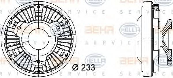 MERCEDES-BENZ 000 200 72 22 Зчеплення, вентилятор радіатора