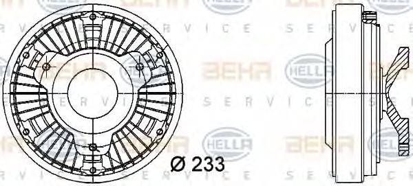 MERCEDES-BENZ A 000 200 81 22 Зчеплення, вентилятор радіатора