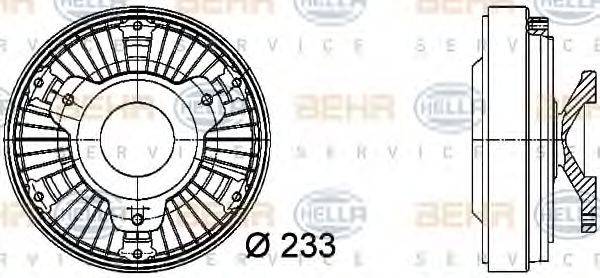 MERCEDES-BENZ 000 200 75 22 Зчеплення, вентилятор радіатора