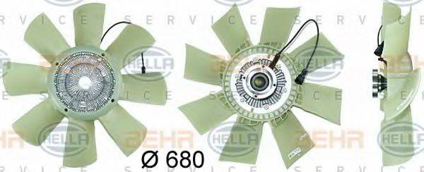 BEHR N6016 Вентилятор, охолодження двигуна