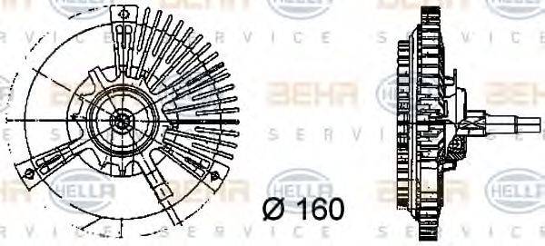 MERCEDES-BENZ 616 200 03 22 Зчеплення, вентилятор радіатора