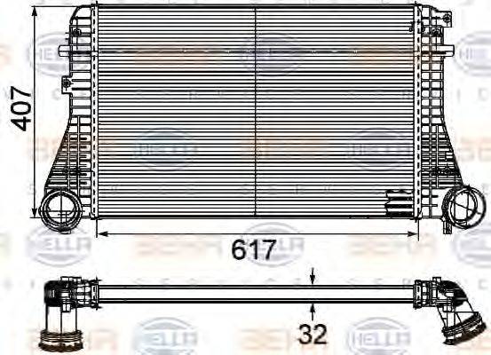 VW 3C0145805G Інтеркулер