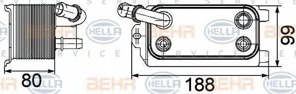 FORD 6G91-7A095-AD Олійний радіатор, автоматична коробка передач