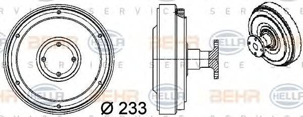 MERCEDES-BENZ 906 200 12 22 Зчеплення, вентилятор радіатора