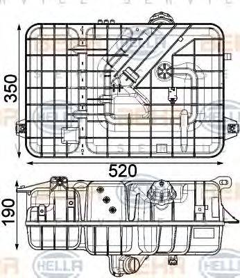 MERCEDES-BENZ A9605014203 Компенсаційний бак, охолоджуюча рідина