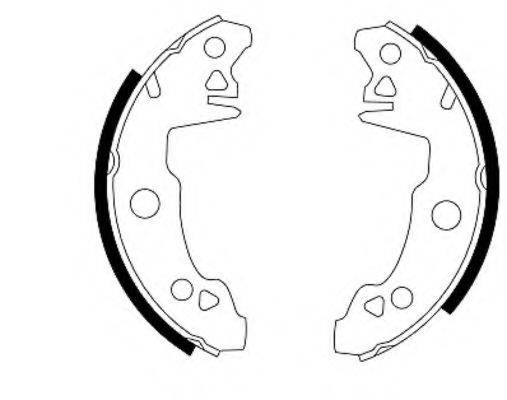 TALBOT 9404241068 Комплект гальмівних колодок