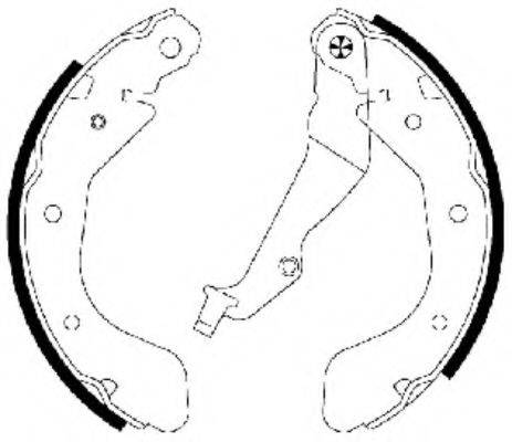 HELLA H9715 Комплект гальмівних колодок