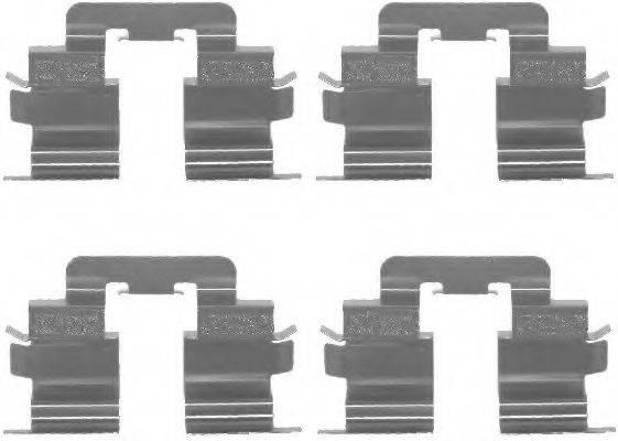 HELLA 8DZ355202631 Комплектуючі, колодки дискового гальма