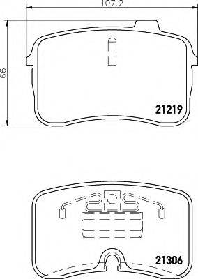 SEAT 441698151A Комплект гальмівних колодок, дискове гальмо