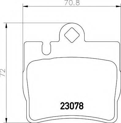 MERCEDES-BENZ A0044209420 Комплект гальмівних колодок, дискове гальмо