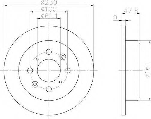 HONDA 42510-SR3-A11 гальмівний диск