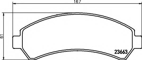 CHEVROLET 18024863 Комплект гальмівних колодок, дискове гальмо