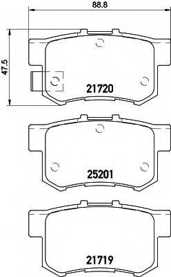 FIAT 71768576 Комплект гальмівних колодок, дискове гальмо