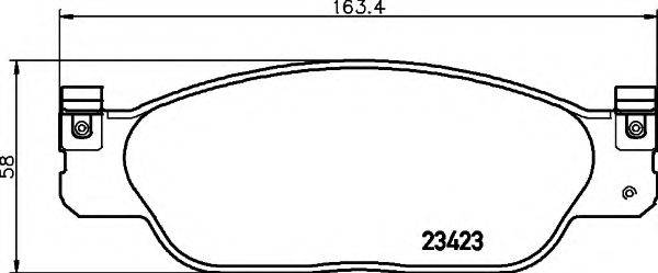 JAGUAR XR858178 Комплект гальмівних колодок, дискове гальмо