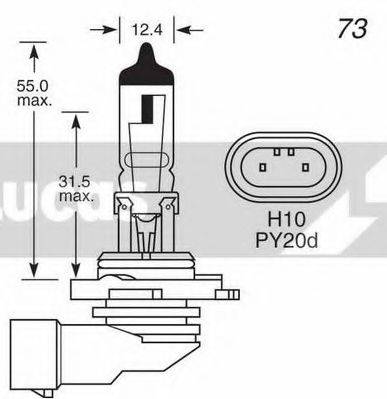 LUCAS ELECTRICAL LLB710 Лампа розжарювання, протитуманна фара