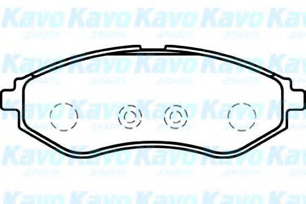 KAVO PARTS BP1008 Комплект гальмівних колодок, дискове гальмо